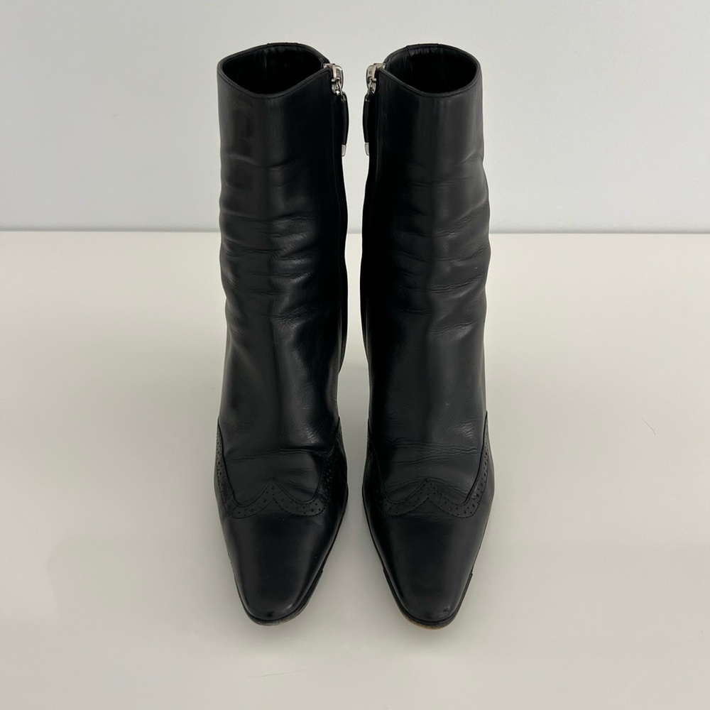RALPH LAUREN COLLECTION AMELIA BLACK BOOTIE SIZE US 8 / IT 38